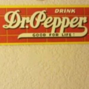 Antique dr pepper sign